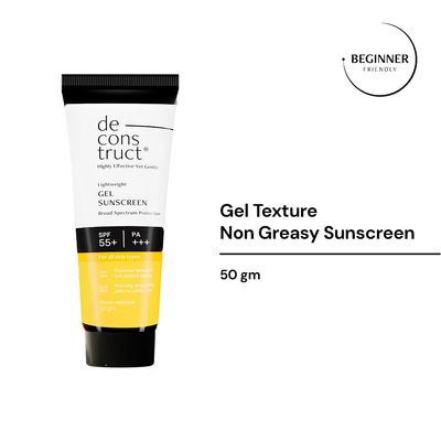 Deconstruct Lightweight Gel Water Resistant Sunscreen SPF 55+ PA+++ 50gm - 17195_img_2