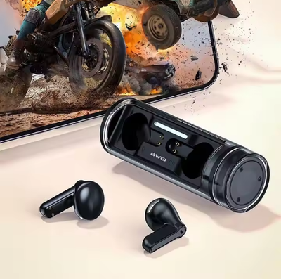 Awei TWS Wireless T77 Earbuds Low Latency Headset With Call Noise Cancelling Lightweight Comfort Fit_img_1