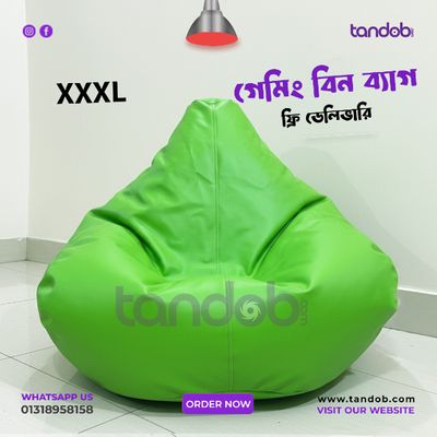 XXXL Gaming Bean Bag Chair - Light Green Color_img_0