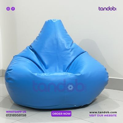 XXXL Gaming Bean Bag Chair - Sky Blue Color_img_1