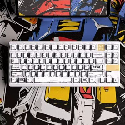 Black and White Comic Style PBT OEM Keycaps_img_0
