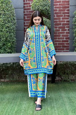 2Pis Co-ord Digital Floral Printed_img_3