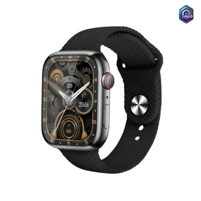 WS-S9 MAX Smartwatch with AMOLED Display and 2 Strap – Black Color