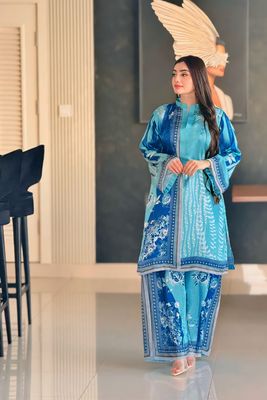 2Pis Co-ord Digital Floral Printed