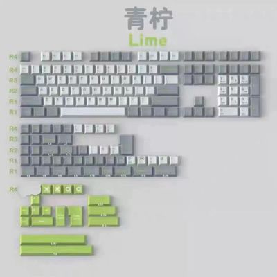 Lime XOXO ABS Doubleshot Keycaps_img_0