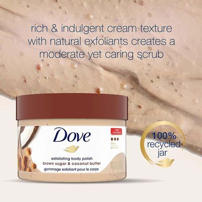 DOVE Exfoliating Body Polish Brown Sugar & Coconut Butter – 298gm_img_1