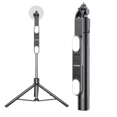 Plokama K10 Pro Long Tripod LED Light, Selfie Stick, Strong Tripod -200cm_img_0