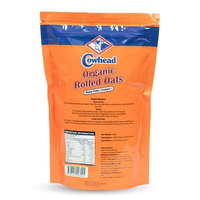 Cowhead Organic Rolled Oats - 500gm_img_1