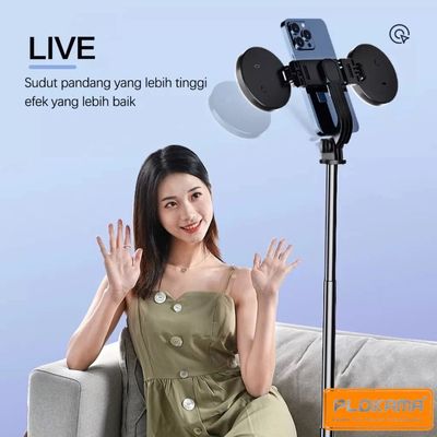 Plokama K9 Pro Double LED Selfie Stick Tripod_img_6