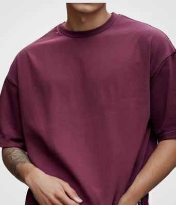 Premium Drop Shoulder ( Maroon )_img_1