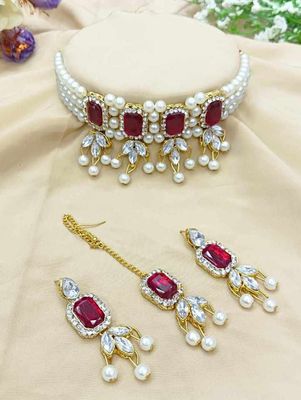 Indian Chokar Necklace Set_img_3