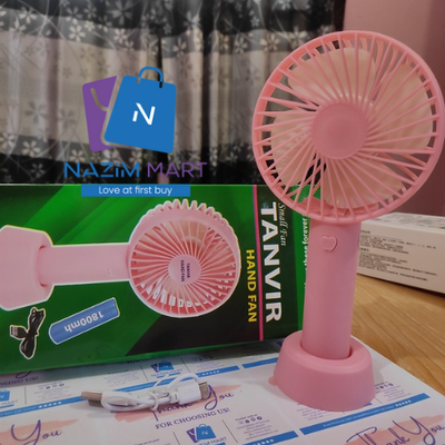 Rechargeable Ultra Lightweight Handheld 3-Speed Mini USB Fan_img_0