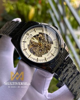 ROLEX Skeleton Auto Black White (AA)_img_0