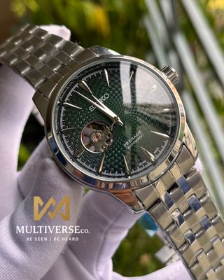 SEIKO OPEN HEART SILVER GREEN (SEMI AAA)_img_0