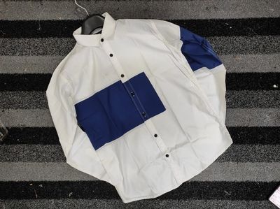 Premium white nevy contrast shirt 1017