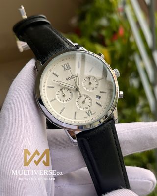 FOSSIL BLACK BELT WHITE DAIL CHRONO (AA)_img_0