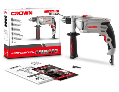 Crown 810w Impact Drill 13mm (1/2") Model: CT10130_img_5