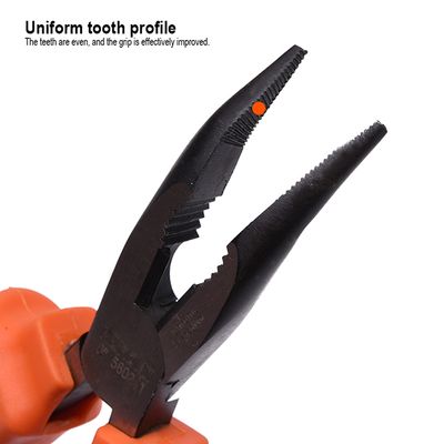 HARDEN 6" Pro Bent Nose Plier Chrome Vanadium Steel 560231_img_4