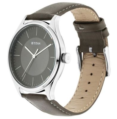 Titan Urban Edge Lustrous Olive Dial Leather Watch (NP1802SL08)_img_0