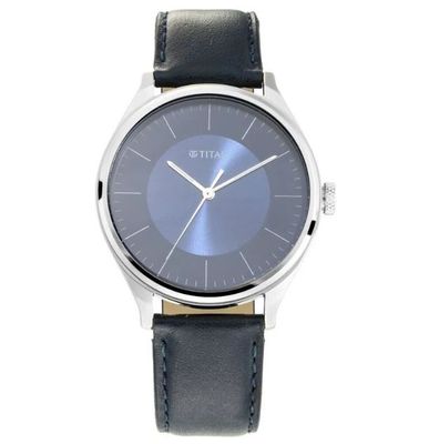 Titan Men’s Urban Edge Lustrous Blue Dial Leather(NP1802SL06) Watch_img_0