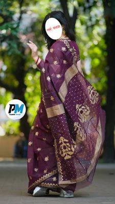 প্রিমিয়াম সেমি মসলিন শাড়ি (ব্লাউজ সহ)_img_1