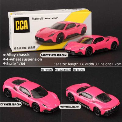 CCA 1:64 Maserati MC20 Pink Diecast Model Car