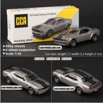 CCA 1:64 2022 Dodge Challenger SRT Grey Jailbreak Diecast Model Car_img_0