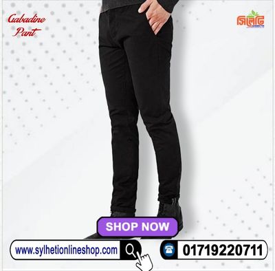 Men's Gabardine Pant (Black Color)_img_0