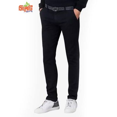 Men's Gabardine Pant (Black Color)_img_1