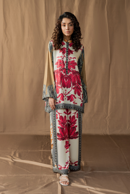2Pis Co-ord Digital Floral Printed