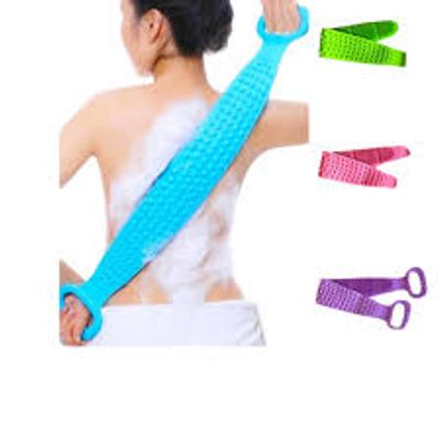 Silicone Bath Body Brush NOSUBO Back Cleaning Exfoliating Body Scrubber Bath Shower Towel Silicone Body Wash Scrubber Belt for Men and Women_img_2