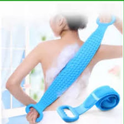 Silicone Bath Body Brush NOSUBO Back Cleaning Exfoliating Body Scrubber Bath Shower Towel Silicone Body Wash Scrubber Belt for Men and Women_img_0