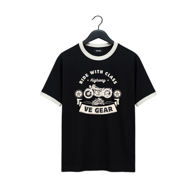 VE Gear Premium Black and white Oversized T-shirt
