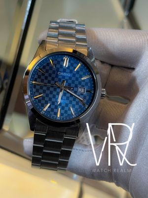 Casio VD03D-2A2 Men’s 42 mm Quartz Analog Watch – Blue Dial & Stainless Steel Bracelet_img_1