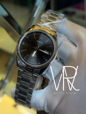 Casio MTP-1302D-1A2 Men’s 42 mm Quartz Analog Watch Black Dial Stainless Steel Bracelet_img_3