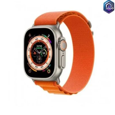 DT8 Ultra Max Smartwatch with Double Straps- Silver & Orange_img_1