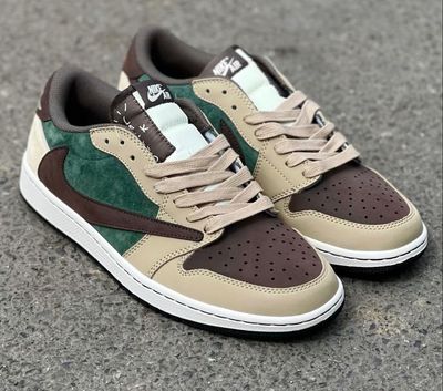 Jordan 1 X Travis Scot Fragment Low  "Medium Olive" (1:1)_img_1