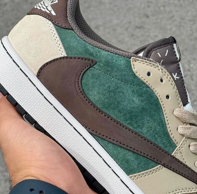Jordan 1 X Travis Scot Fragment Low  "Medium Olive" (1:1)_img_6
