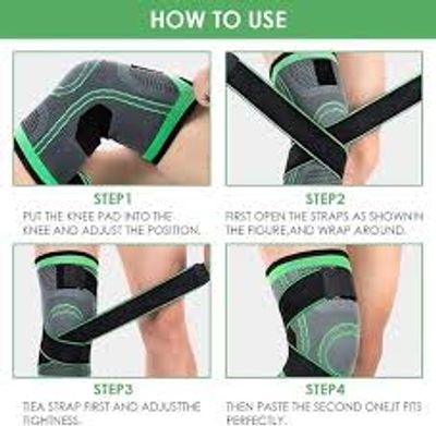 Knee 6906 Support Brace for Arthritis ACL and Meniscus Tear Adjustable Sleeves Sports Running Men Women_img_1