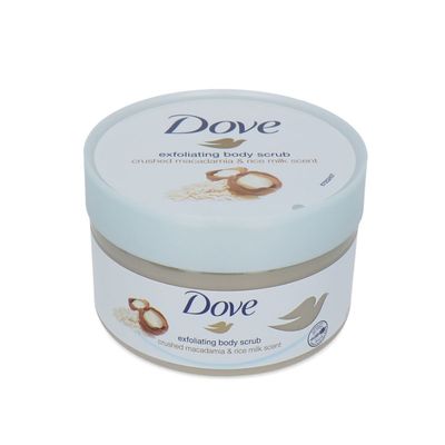 Dove Exfoliating Body Scrub Crushed Macadamia & Rice Milk Scent – 225ml_img_0