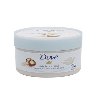 Dove Exfoliating Body Scrub Crushed Macadamia & Rice Milk Scent – 225ml_img_1