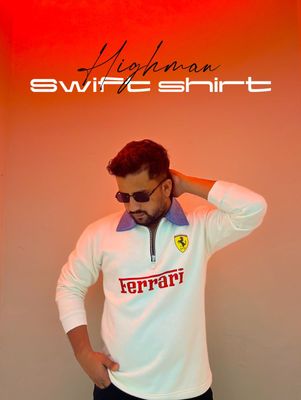 Premium Sweatshirt Ferrari (White)