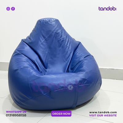 XXL Bean Bag Chair - Deep Blue Color_img_1