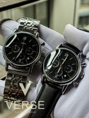 Fossil Neutra Chronograph White Dial Belt+Chain_img_0