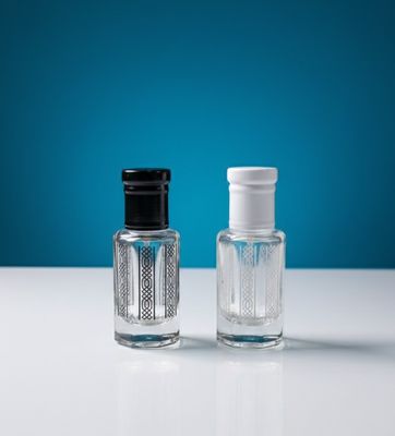 Empty Roll on Glass Attar bottle 12ml Round Shape Random color 1 pcs_img_0