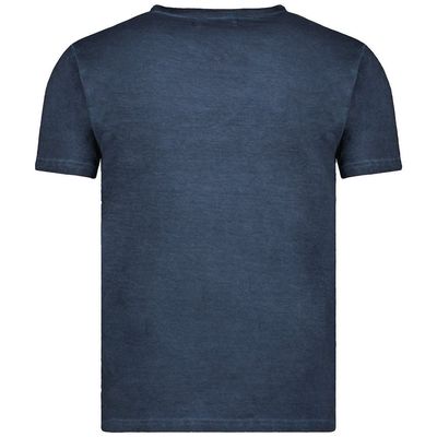 Men's V-Neck Short Sleeve T-Shirt Navy_img_3
