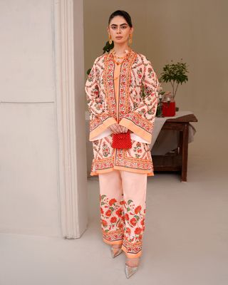 2Pis Co-ord Digital Floral Printed