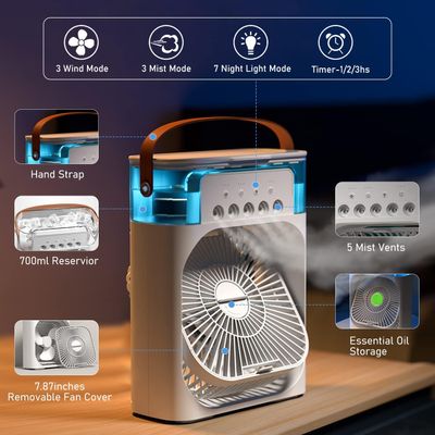 3 In 1 Air Cooling USB Fan with LED Night Light Water Fan_img_0