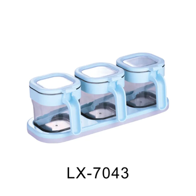Spice Jar Set with Stand (3/4 Pcs) – Airtight & Spoon Included_img_1