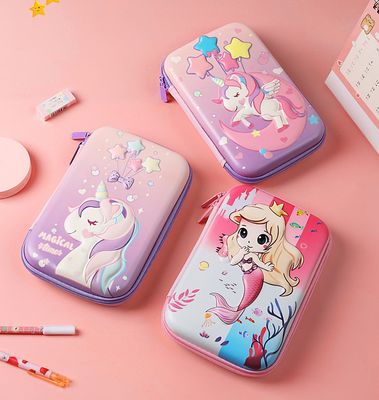 Large Capacity Unicorn Pencil Case 3D Stereo EVA Stationery Case_img_3